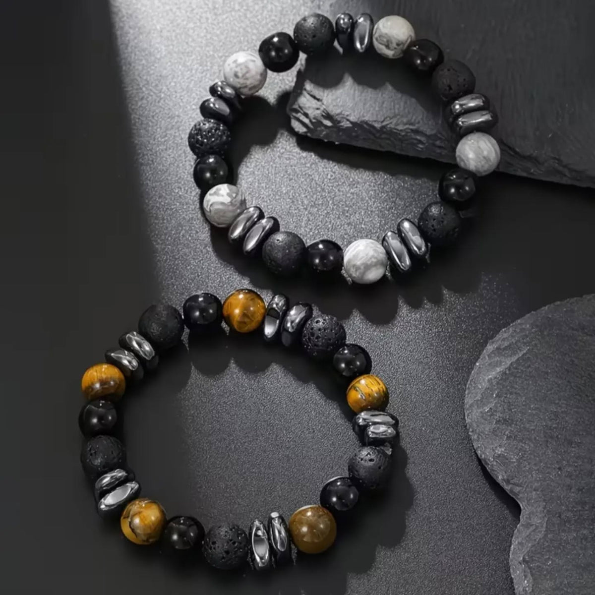 Duo Bracelets Homme Éclipse
