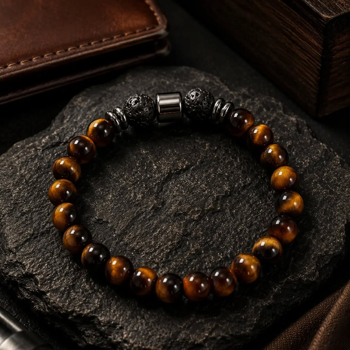 Bracelet Homme Brun Sauvage