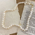 Collier Perles Blanches Baroques