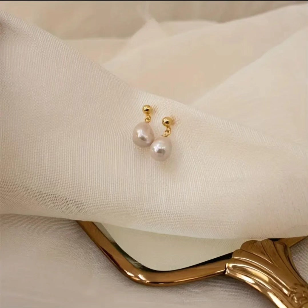 Boucles d'Oreilles Perles d'Eau Douce