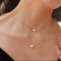 Ensemble de 2 Colliers Perles d'Eau Douce