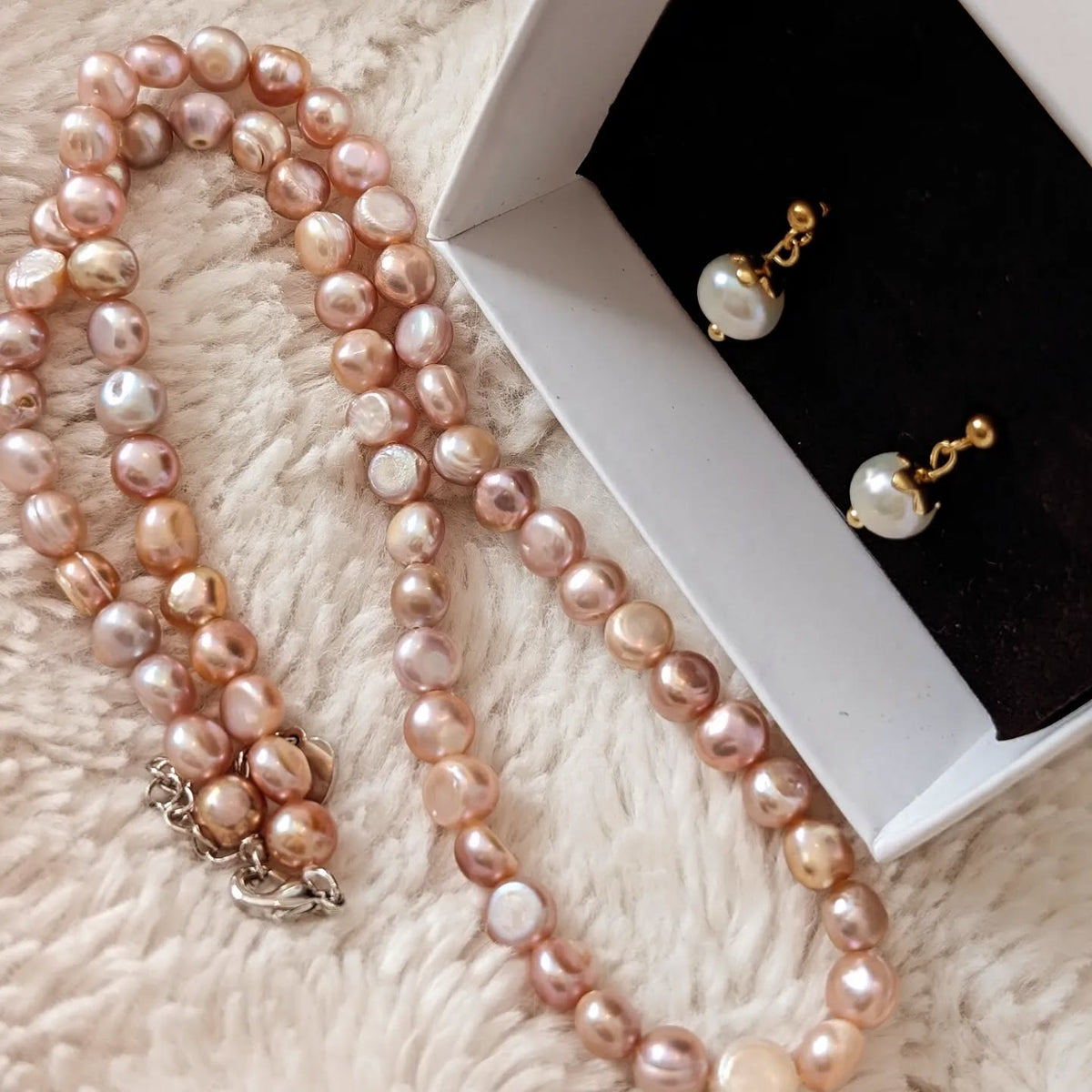 Ensemble Perles Roses