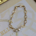 Bracelet Chaîne Ovale Perles