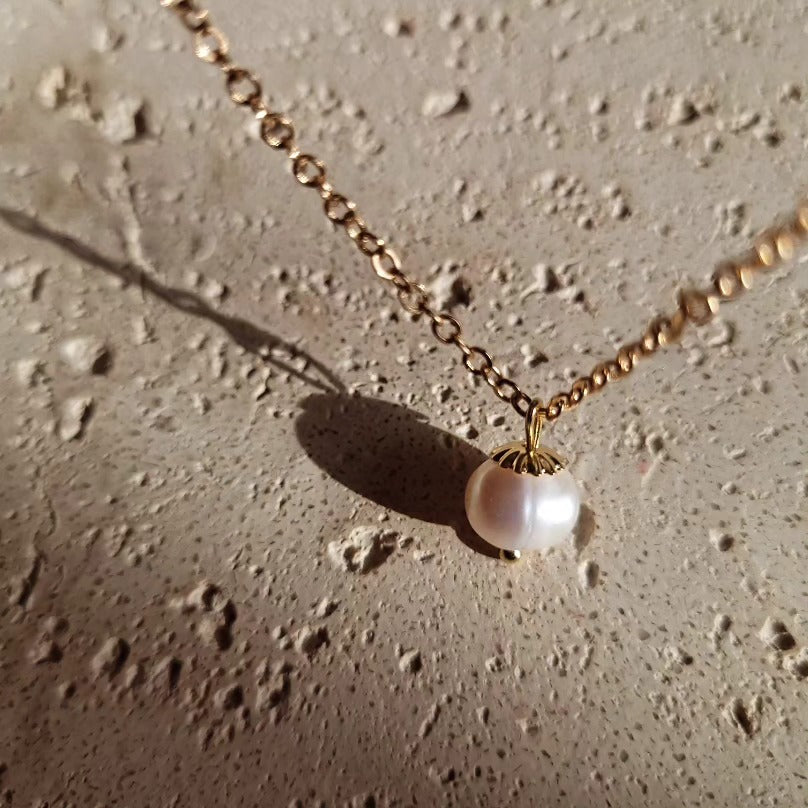 Collier Perle d'Eau Douce Solitaire