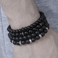 Ensemble 4 Bracelets Homme Élégance Sombre