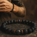 Bracelet Homme Lave & Bois Sauvage
