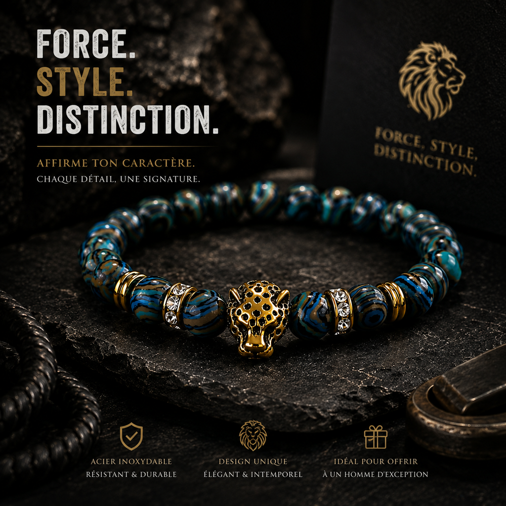 Bracelet Homme Léopard