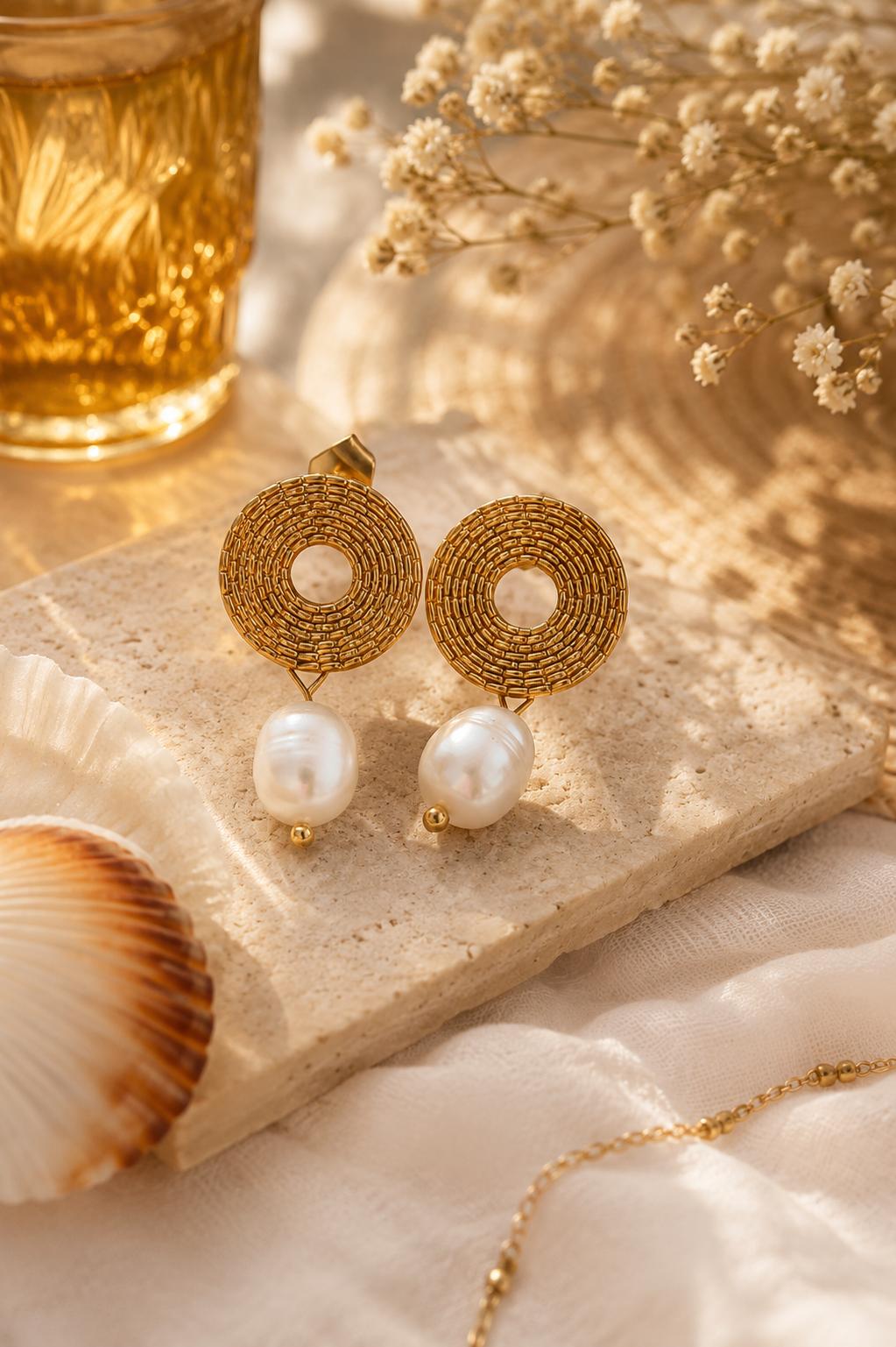 Boucles d'oreilles Perles d'Eau Douce