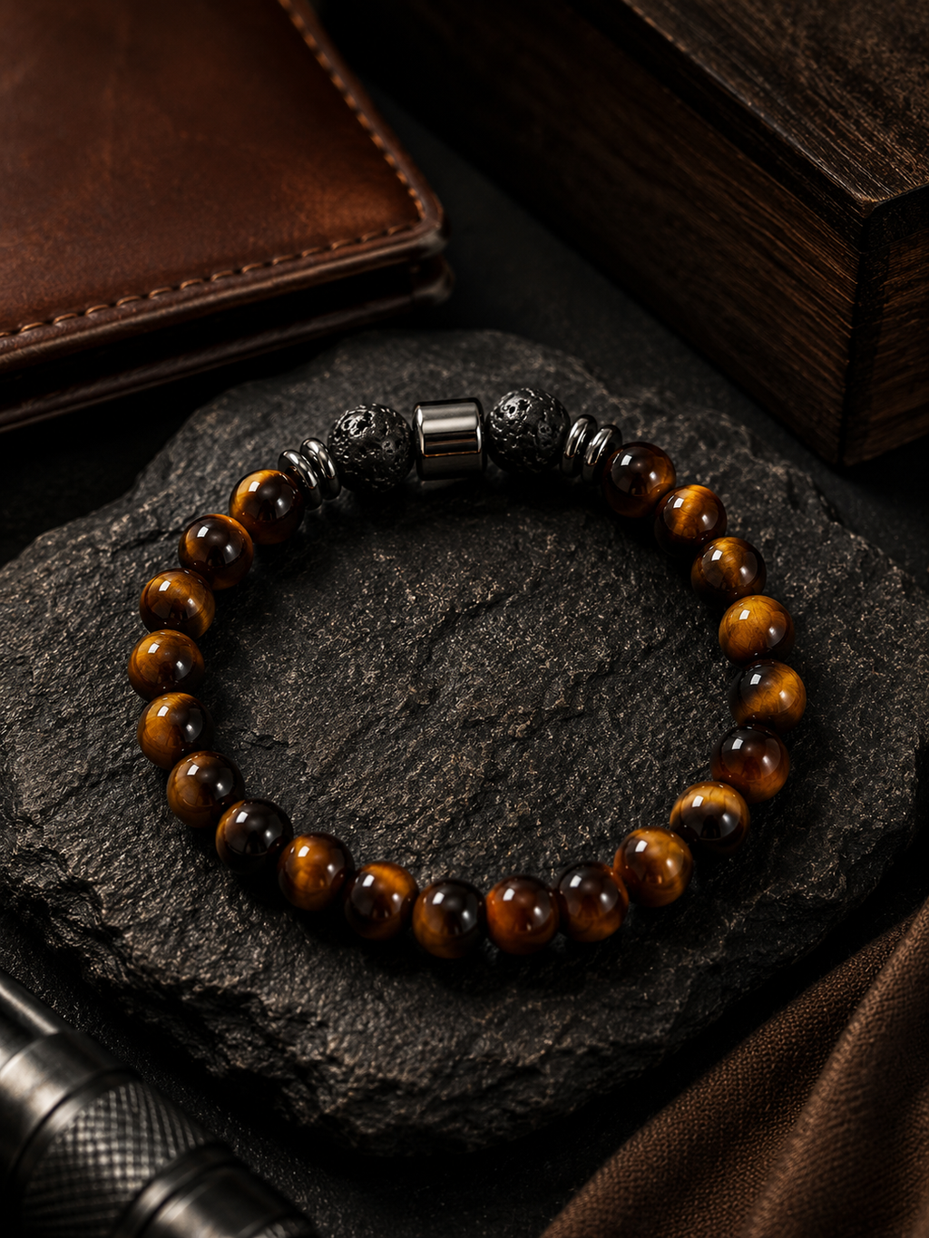 Bracelet Homme Œil de Tigre